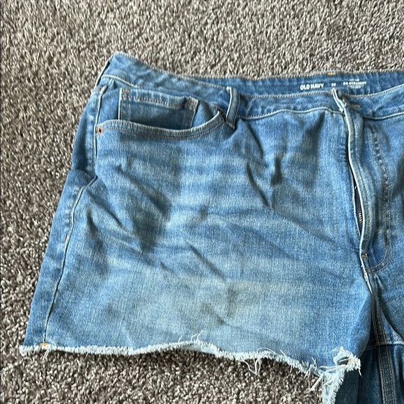 Old Navy Blue Jean Shorts Raw Hem Size 26 - Picture 3 of 7